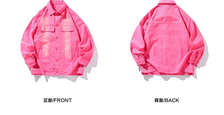 vintage high street washed denim jacket fashion streetwear luxury brand unisex jean coats loose casual male jackets unique jeans style 101