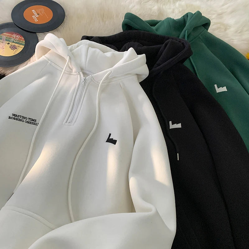 Men's Hoodies Trendy Brand Printing Fashion Drawstring Hooded Harajuku Unisex Street Sweatshirts Autumn Winter New Male Clothing Street King Limited