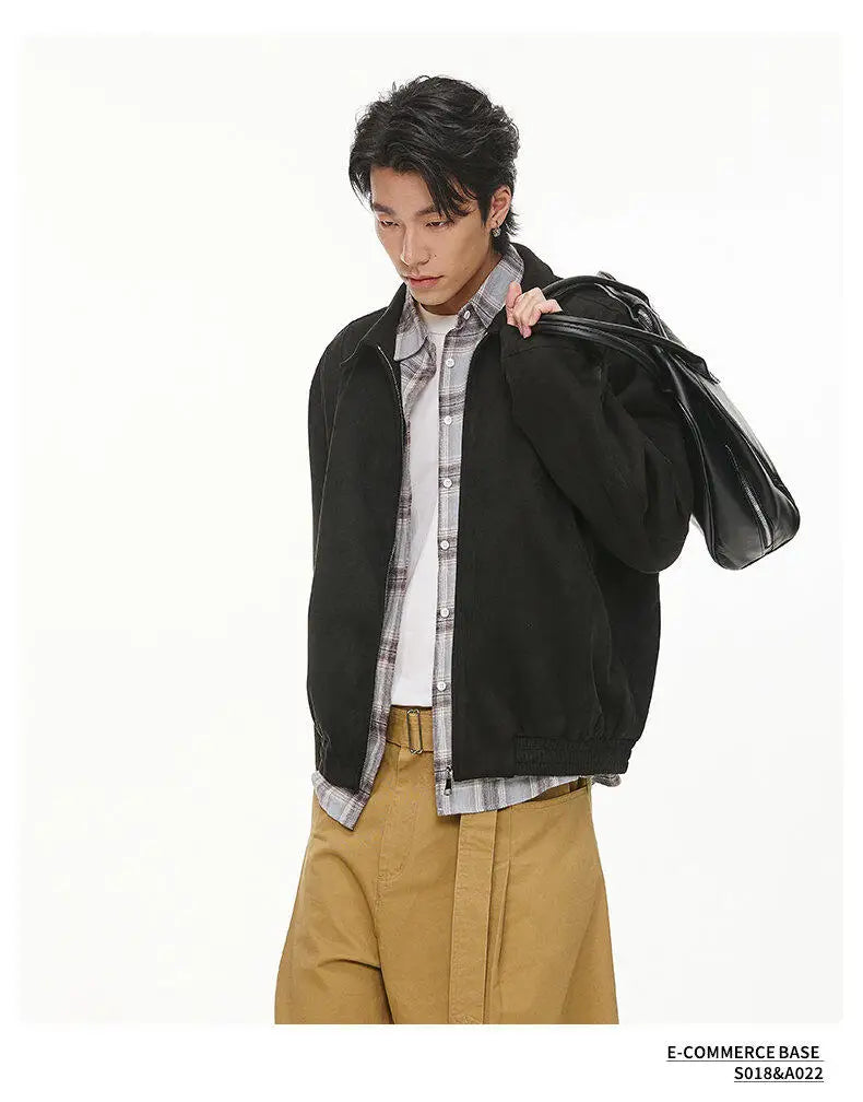 2025 spring short coat mens korean streetwear fashion loose casual bomber jacket women plus size autumn coat outerwear unique shorts style 281