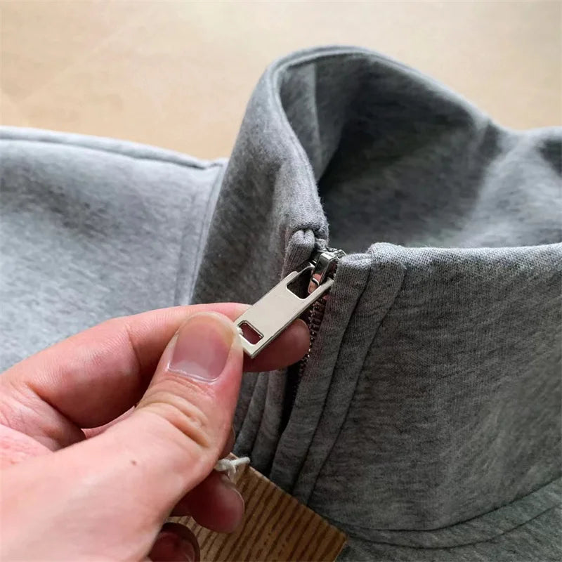 Vintage Layered Fashion Hoodie High-Street Favorite