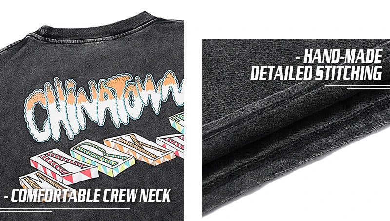 Rainbowtouches 2022 New Brand Men's T-Shirt Unisex High Street Vintage Graffiti Loose Casual Dark Shirts Street Fashion Hip Hop Street King Limited