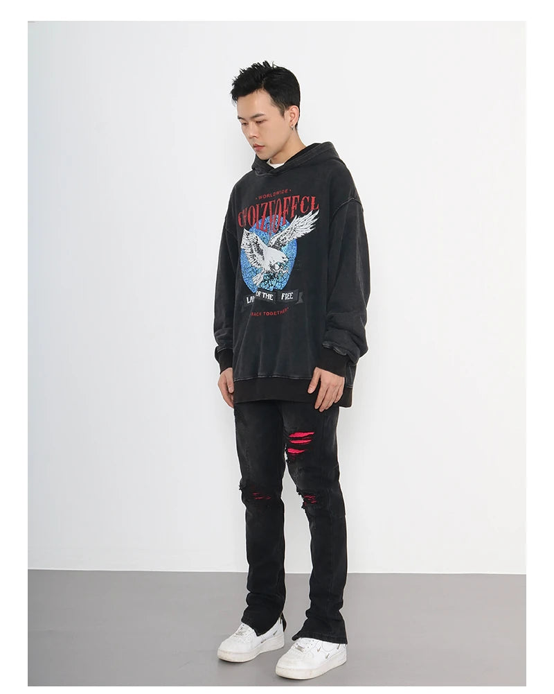 knee ripped patchwork jeans for men hip hop skinny biker taped jean trouser slim fit black denim pants fashion streetwear jogger unique joggers style 2010