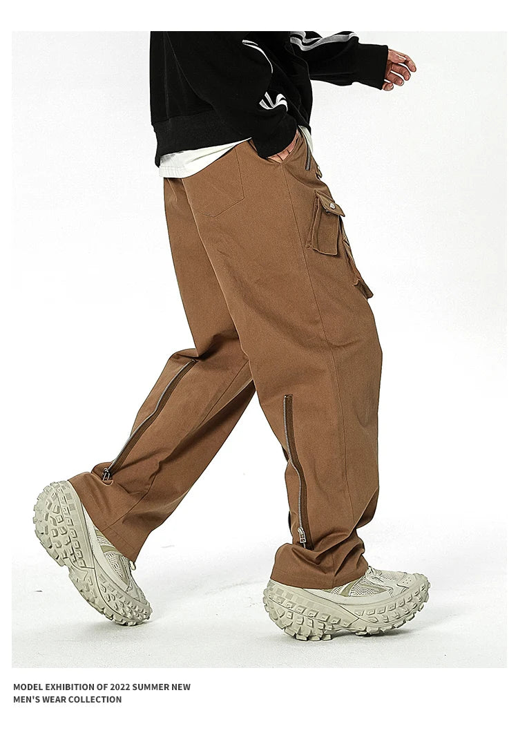 men streetwear fashion loose casual wide leg techwear cargo pants track trousers women harem trousers joggers sweatpants unique joggers style 933