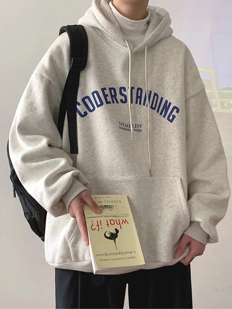 Autumn Men's Letter Design Printed Pullovers Hoodies Y2K Vintage Streetwear Hoody Sweatshirts Casual Fleece Oversize Hoodie Street King Limited