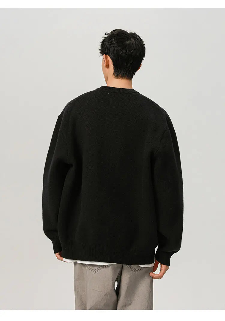 900G High Quality Thicken Baseball Cardigan Sweater Men Fashion Loose Causal Knitted Sweater Coat Cityboy Jumper Jacket Street King Limited