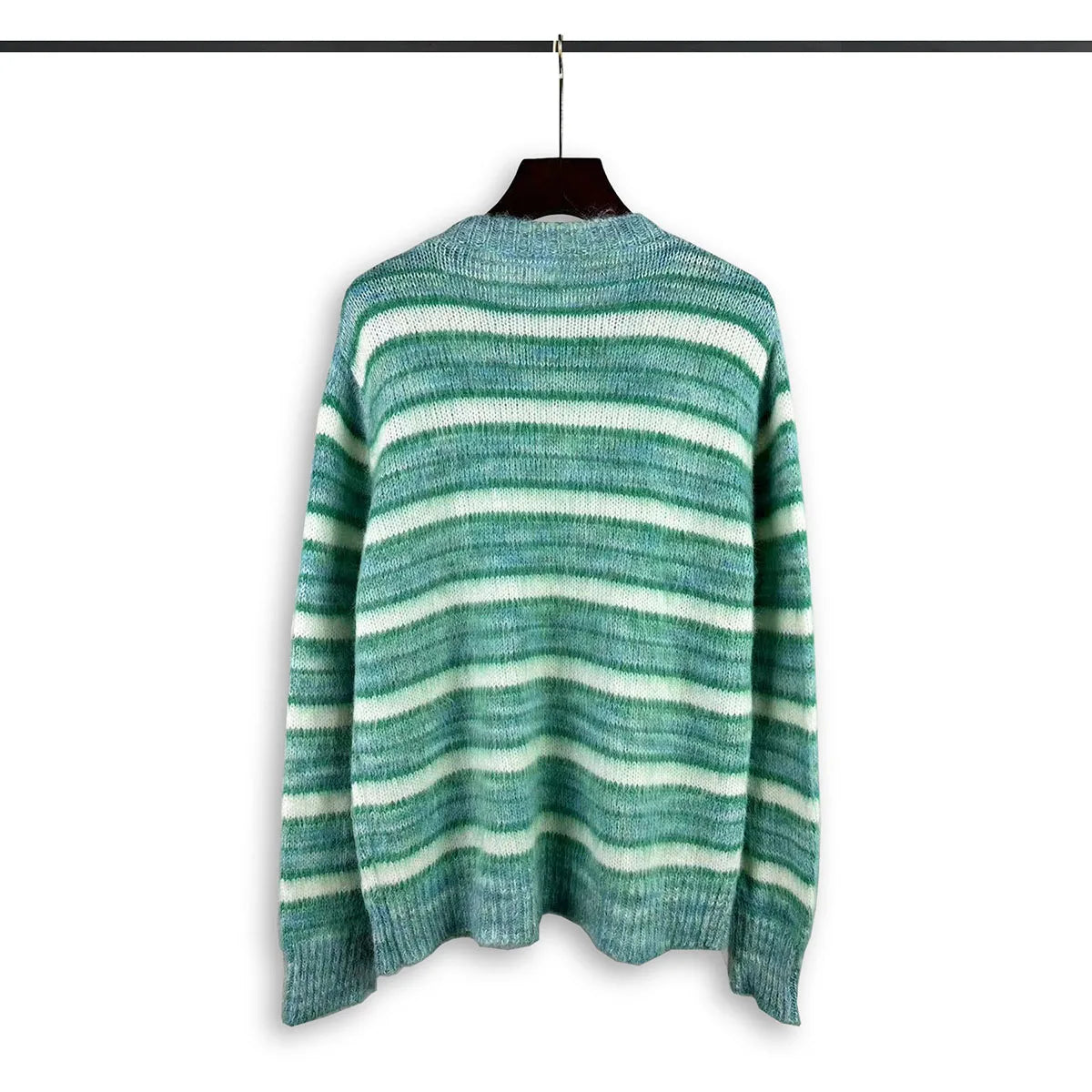Color Match Striped Autumn and Winter Pullover Sweater for Men and Women Patchwork Baggy Crew Neck Streetwear Knitted Sweater Street King Limited