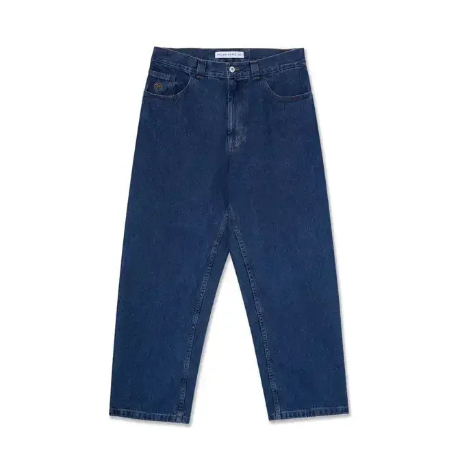 hip hop polar big boy jeans streetwear cartoon embroidery y2k pants vintage blue baggy jeans mens womens high waist wide trouser unique jeans style 4123