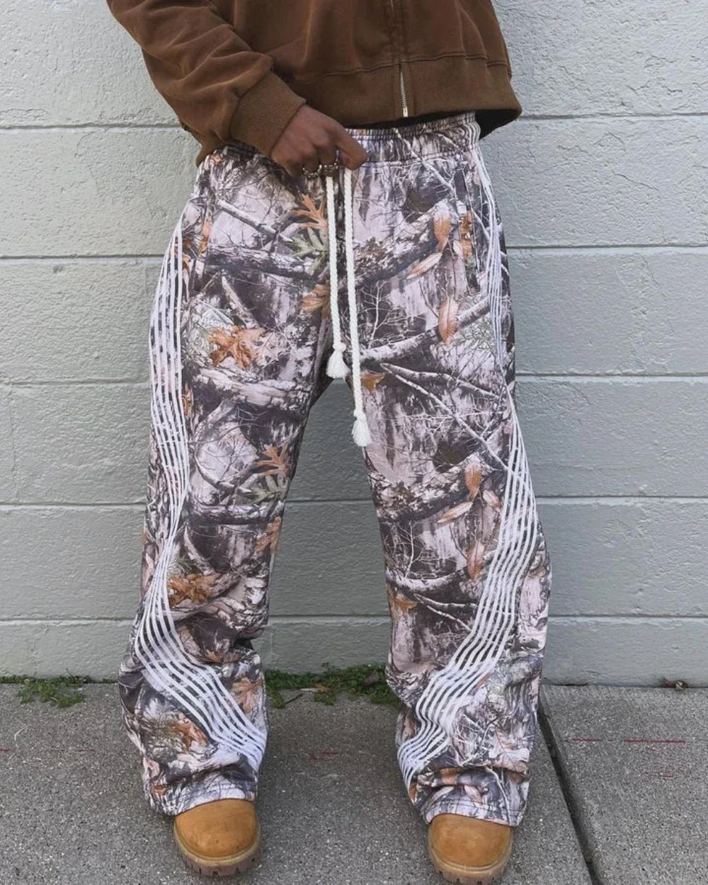 y2k retro camo graphic baggy pants gothic hip hop streetwear sweatpants casual pants womens mens elastic waist jogging trousers unique joggers style 1313