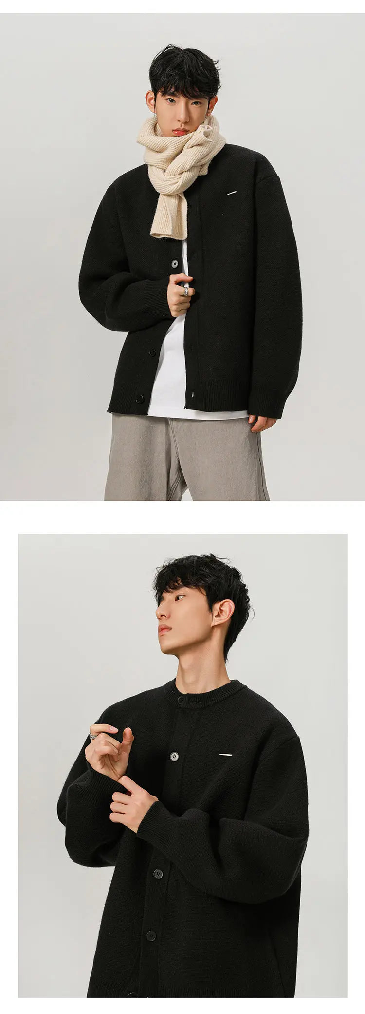 900G High Quality Thicken Baseball Cardigan Sweater Men Fashion Loose Causal Knitted Sweater Coat Cityboy Jumper Jacket Street King Limited