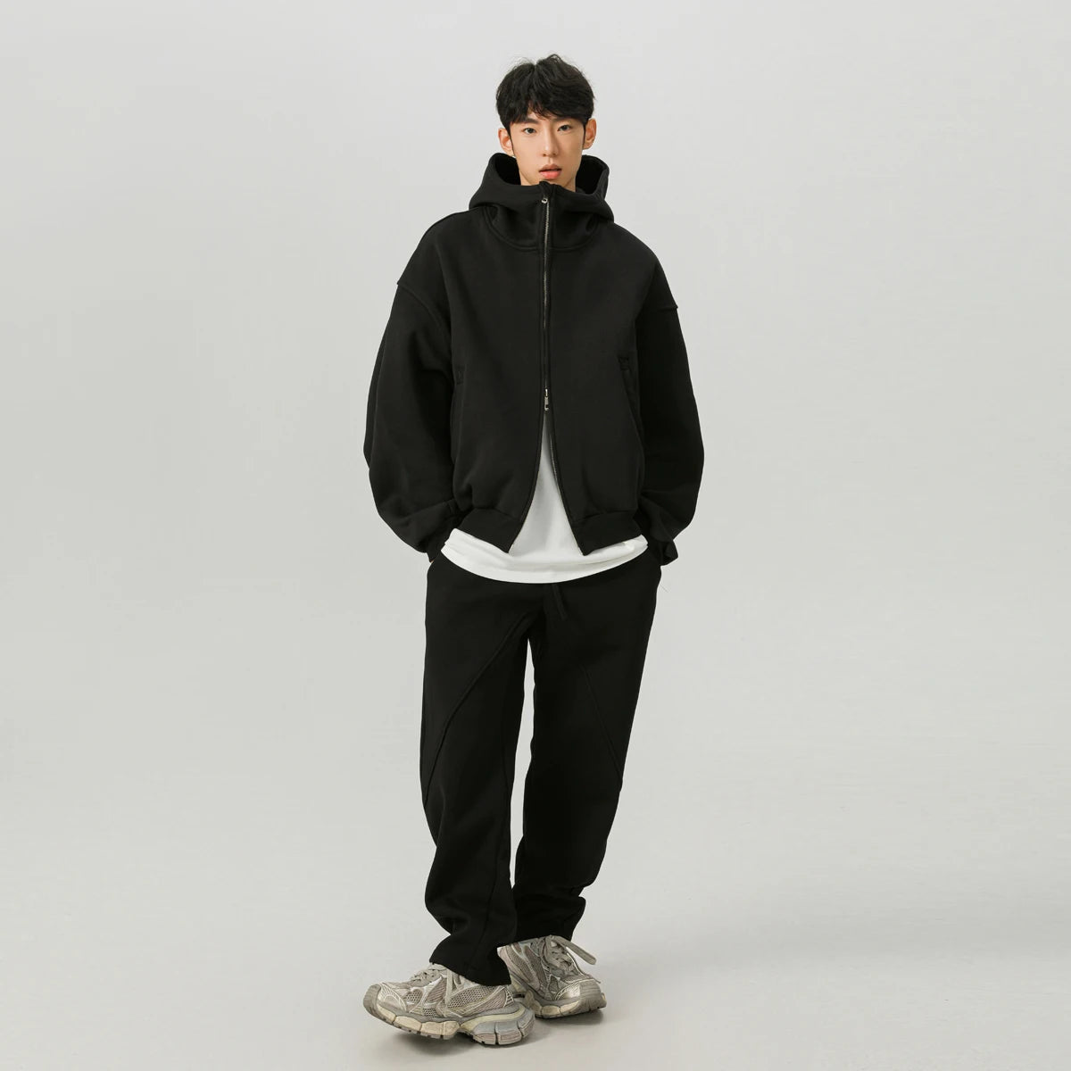 men sport sets hood coat pant streetwear loose casual hoody short sweatshirt jacket trouser women hoodie sweatpant tracksuit unique joggers style 2804