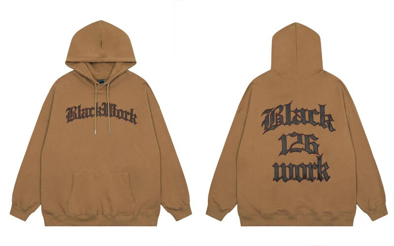 "Back To Work" Unisex Men Women Streetwear Graphic Hoodie Daulet Apparel
