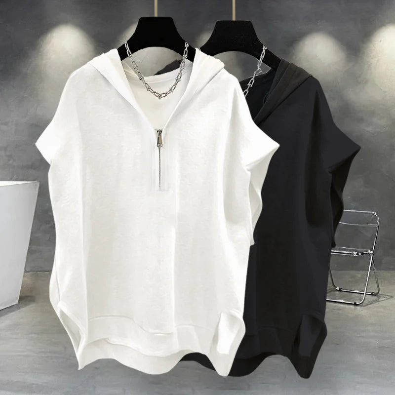 Techwear inspired Y2K tee – sadcore oversized print street fit
