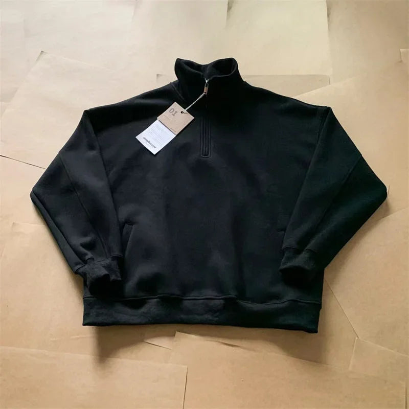 Vintage Layered Fashion Hoodie High-Street Favorite