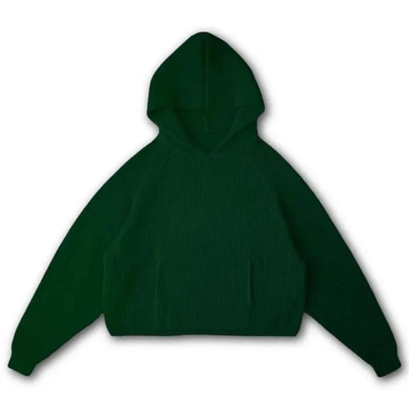Traf-2024 Women's Sweater zssiibo Official Website Autumn and Winter New Y2K Five Star Pattern Hoodie Women's Wear Street King Limited