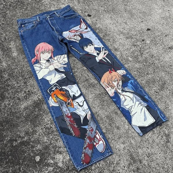 Y2K Harajuku Next Drop Streetwear Jeans for Men Wide Trouser Graphic New Women High Waist wide leg Pants y2k men clothing Street King Limited