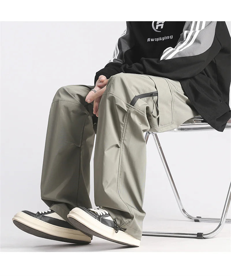 autumn mens cargo pants casual hip hop multi pocket trousers streetwear techwear sweatpants functional baggy pantalones hombre 1 unique joggers style 209