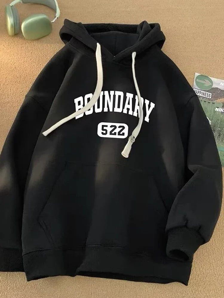 Animecore Statement Graphic Hoodie Layering Essential