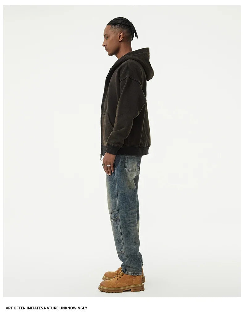 men streetwear fashion loose casual plus size denim harem jeans pant cityboy retro splice pocket cargo jeans trousers 40 38 unique cargo style 3058