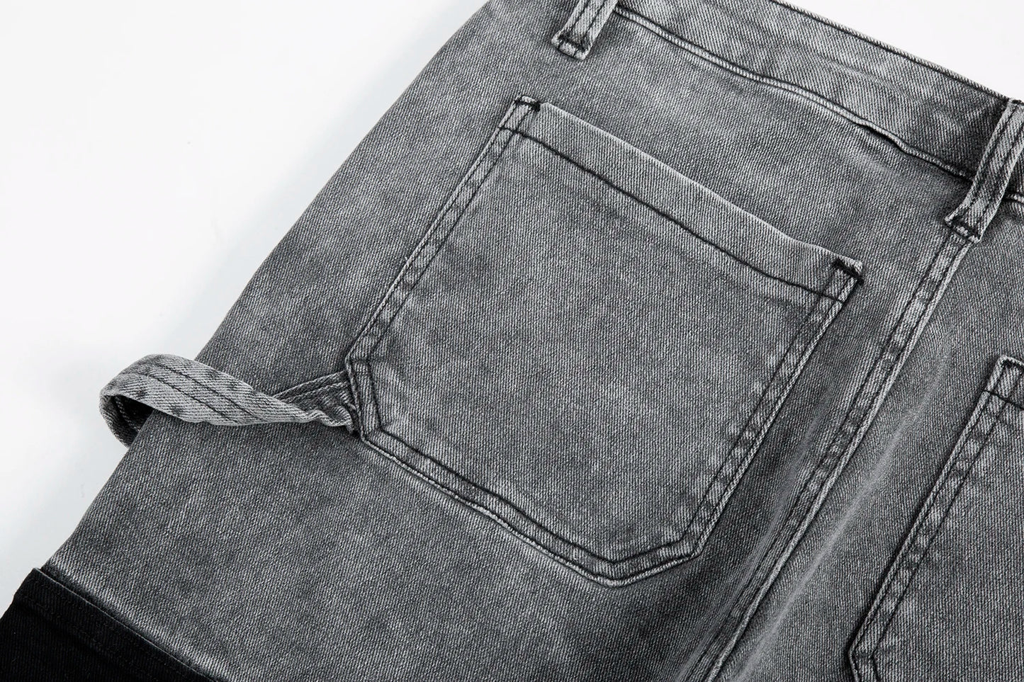 y2k spliced speckled ink patchwork baggy micro flare jeans pants for men streetwear pantalones hombre casual oversized cargos unique cargo style 3475