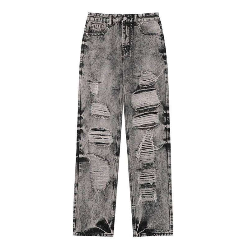 destroy distressed ripped denim jean pants new fashion biker jeans streetwear slim pants jogger y2k mens jeans skinny jeans men unique joggers style 1424