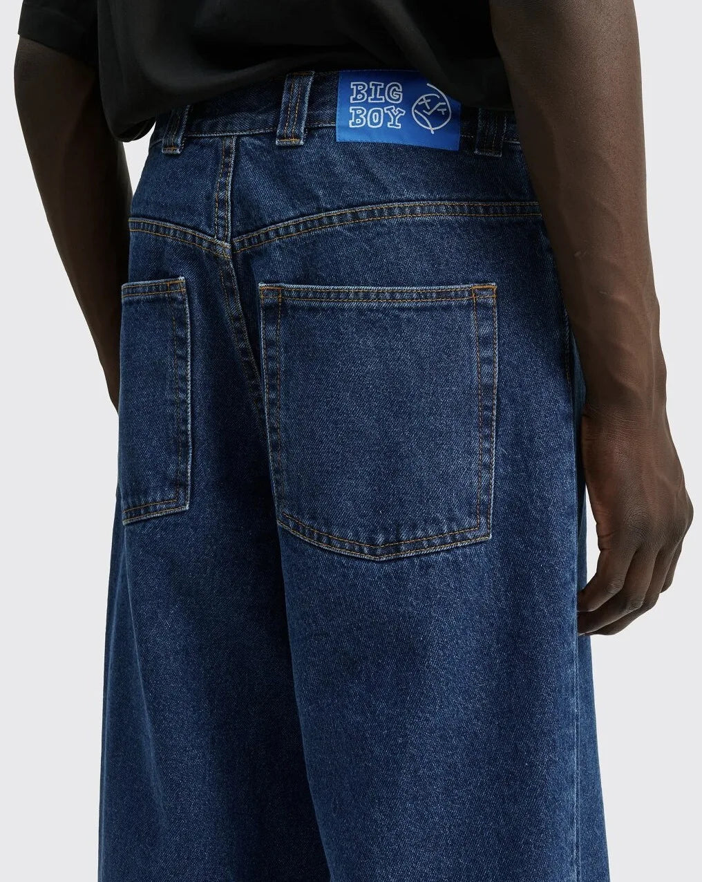 Harajuku Polar Big Boy Graphic Embroidery Denim High Waist Baggy Mens Jeans streetwear Wide Trousers Jeans Y2K Skateboard Pants Street King Limited