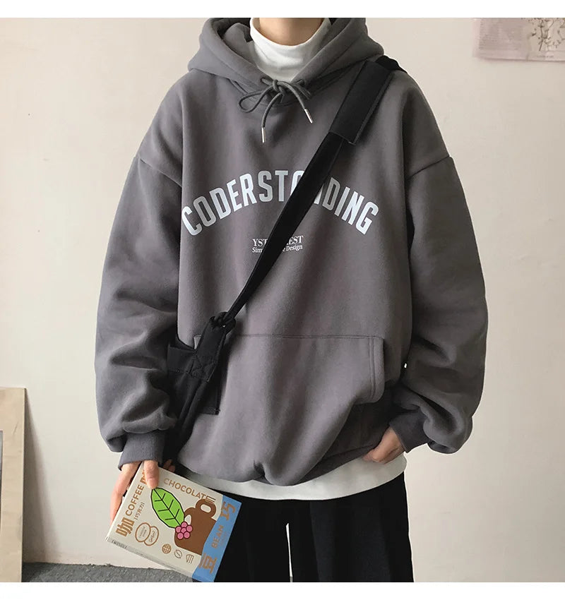 Autumn Men's Letter Design Printed Pullovers Hoodies Y2K Vintage Streetwear Hoody Sweatshirts Casual Fleece Oversize Hoodie Street King Limited