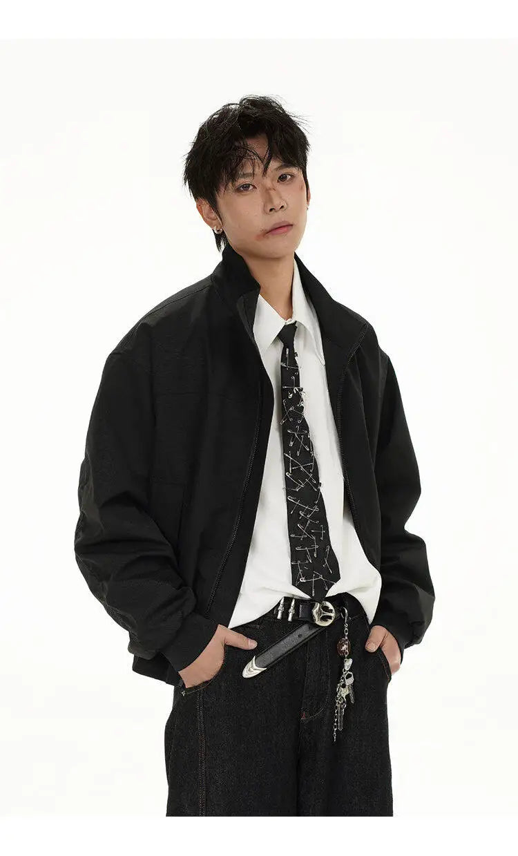 2025 spring new fashion waterproof bomber jacket men streetwear fashion loose casual motorcycle jacke boyfriend cargo coat unique cargo style 590