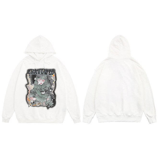 "Bow Down" Unisex Men Women Streetwear Graphic Hoodie Daulet Apparel