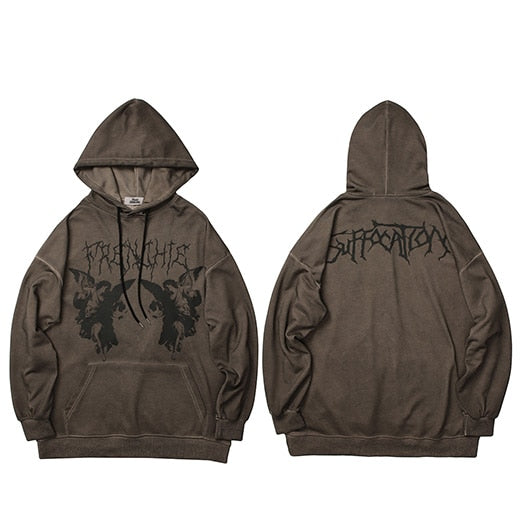 "Dark Angel" Unisex Men Women Streetwear Graphic Hoodie Daulet Apparel