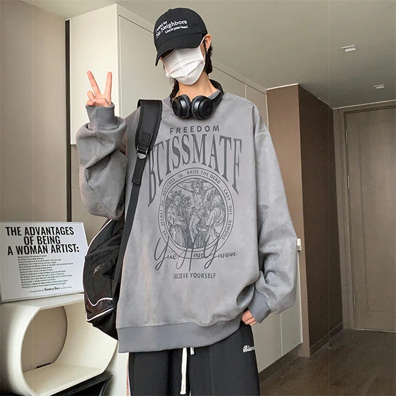 Vintage Fall Oversized Hoodie High-Street Essential