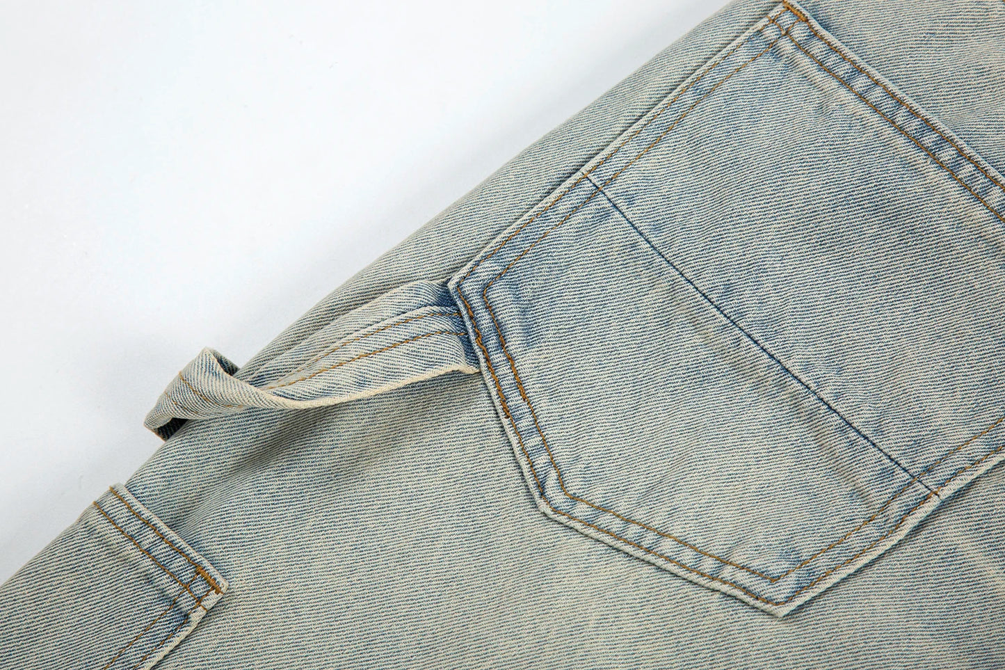 y2k side buckle washed cleanfit baggy pencil jeansfor men streetwear vibe style pantalones hombre loose casual denim trousers unique jeans style 1468