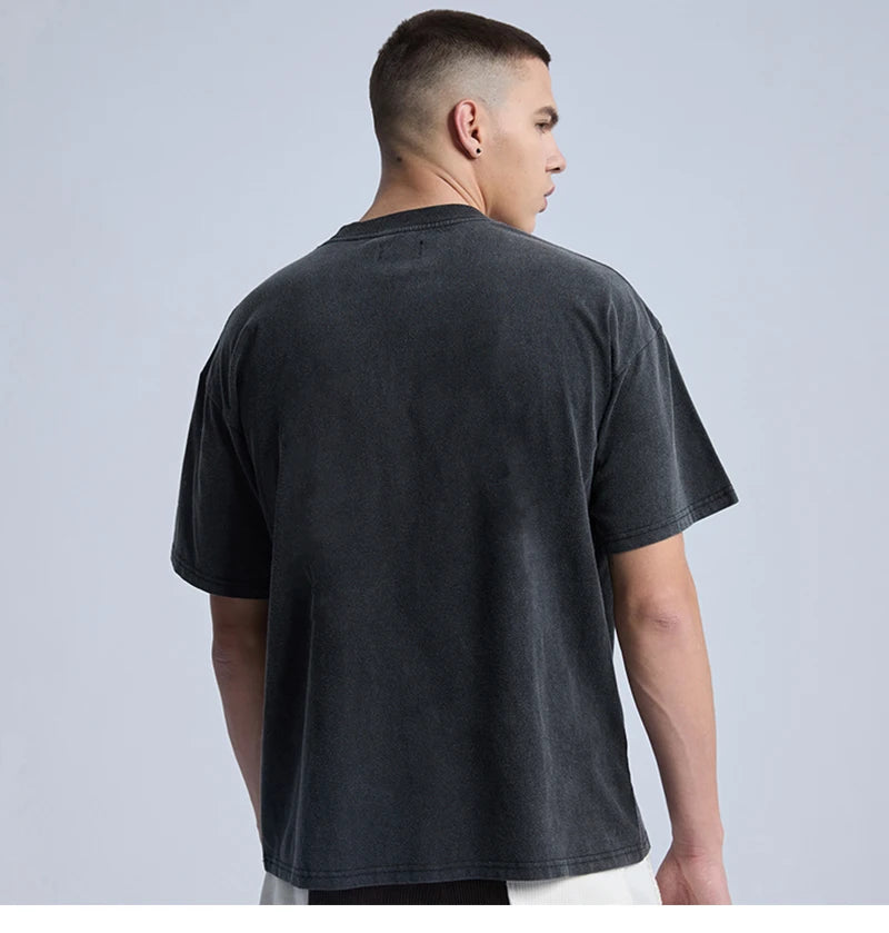 Rainbowtouches 2022 New Brand Men T-Shirt High Street Tidal Current Python Printing Mens Graphic T-Shirts Vintage Loose T-Shirt Street King Limited