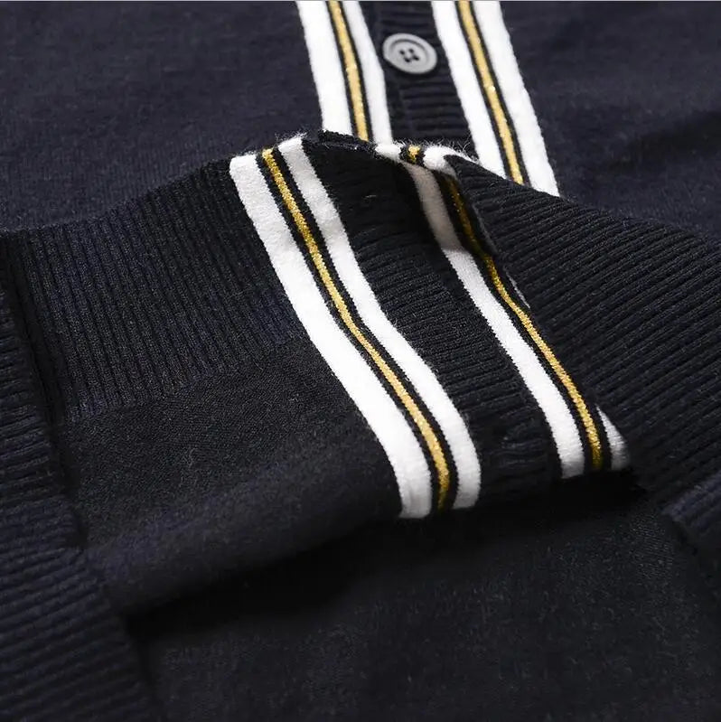New luxury Men Luxury Winter gentleman embroidery Bees Knit Casual Sweaters Cardigans Asian Plug Size High quality Drake #E197 Street King Limited