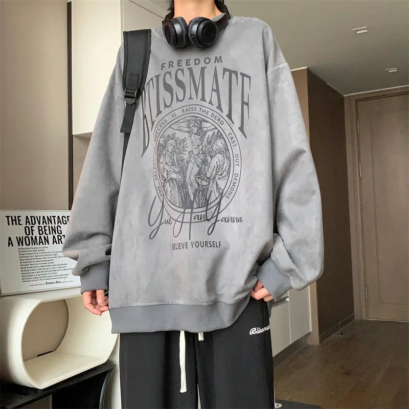 Vintage Fall Oversized Hoodie High-Street Essential