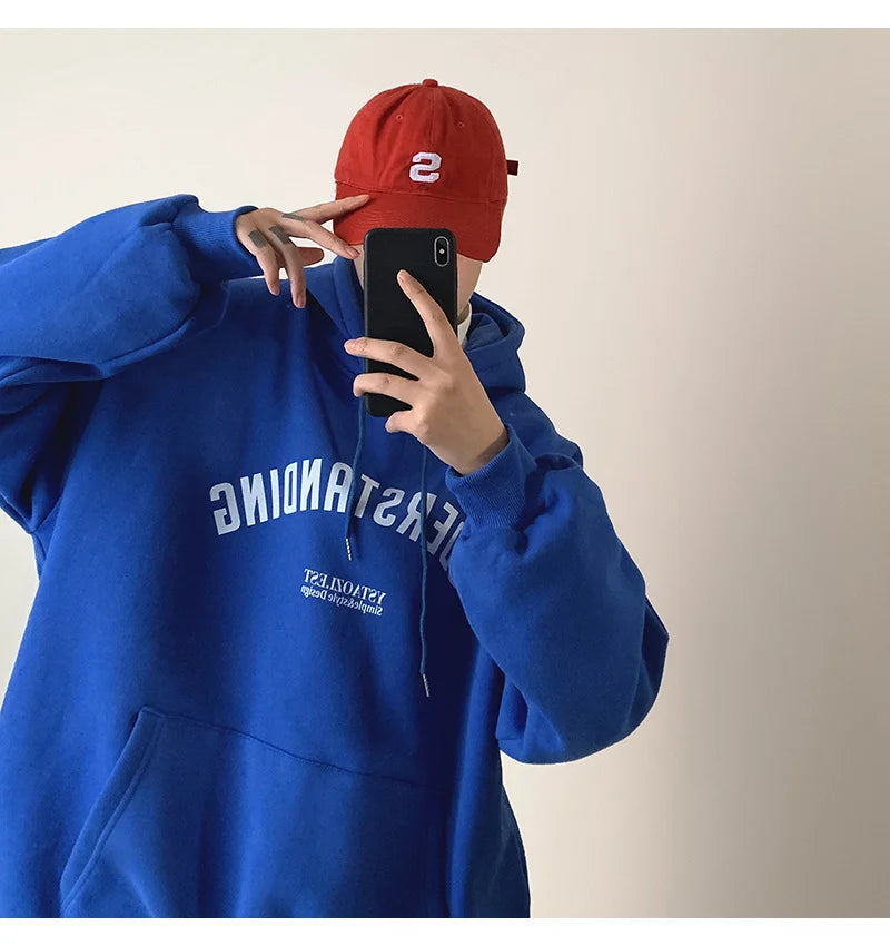 Autumn Men's Letter Design Printed Pullovers Hoodies Y2K Vintage Streetwear Hoody Sweatshirts Casual Fleece Oversize Hoodie Street King Limited