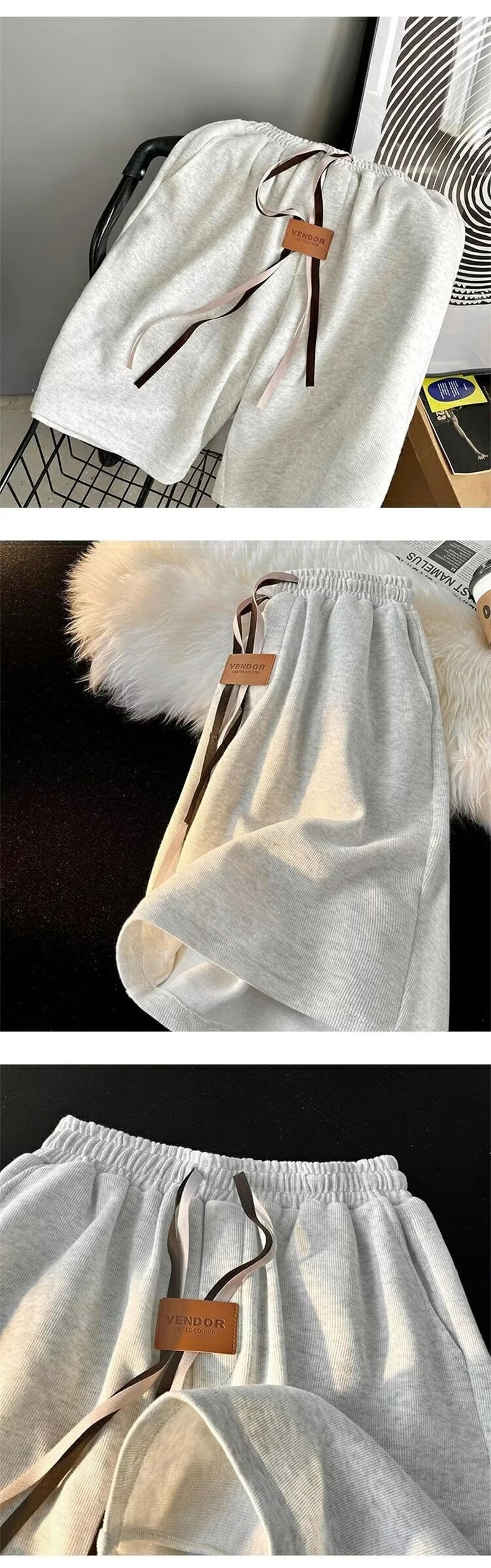 summer y2k shorts for men casual gym basketball baggy short sweatpants appliques drawstring solid color bermuda masculina unique joggers style 3773