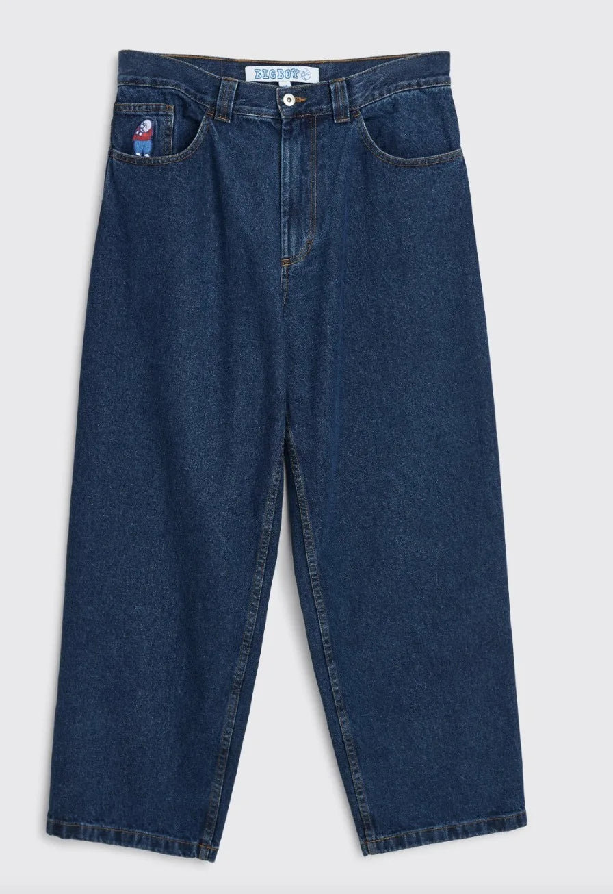 Harajuku Polar Big Boy Graphic Embroidery Denim High Waist Baggy Mens Jeans streetwear Wide Trousers Jeans Y2K Skateboard Pants Street King Limited