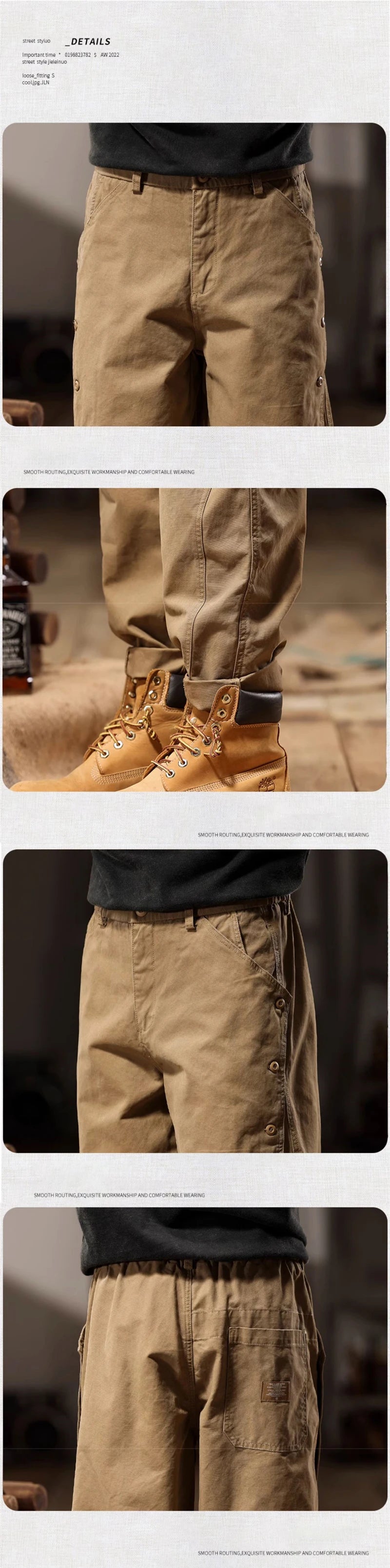 new breasted cargo tracksuit pants for men autumn y2k vintage harem tactical sweatpants casual outdoor baggy joggers trousers unique joggers style 62