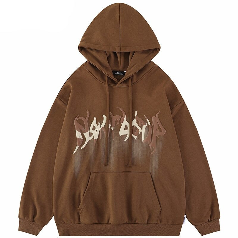 "Blurred Lines" Unisex Men Women Streetwear Graphic Hoodie Daulet Apparel