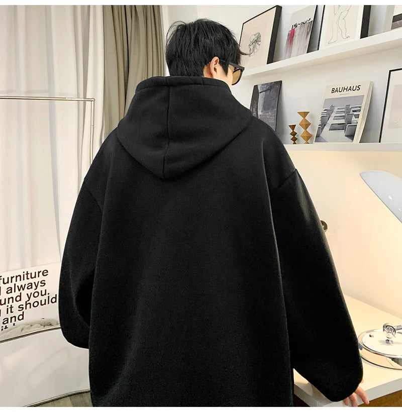 High Street Letter Print Oversized Hoodie Men's New Hip Hop Fashion Hooded Sweatshirt Autumn Y2K Vintage Pullover Hoody Clothes Street King Limited