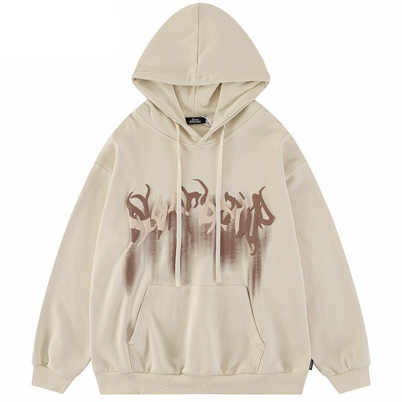 "Blurred Lines" Unisex Men Women Streetwear Graphic Hoodie Daulet Apparel