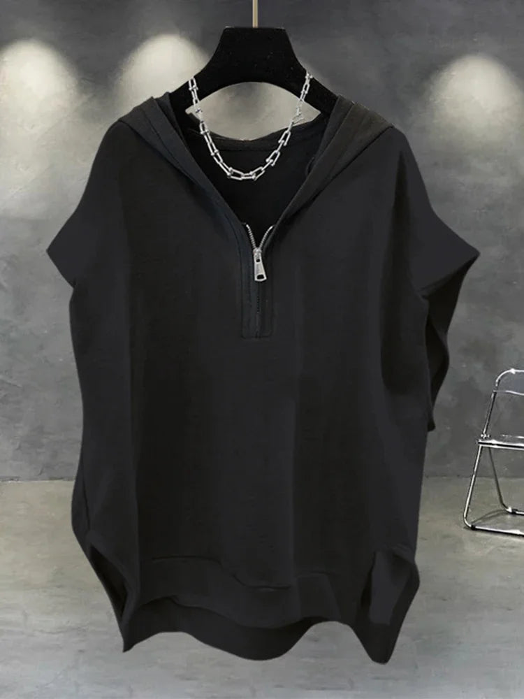 Techwear inspired Y2K tee – sadcore oversized print street fit