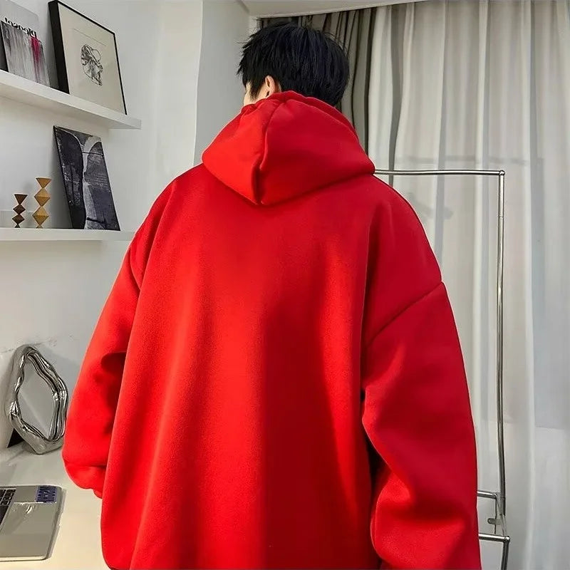 2024 New China Dragon Graphic Hoodies Men Hip Hop Streetwear Hoodie Sweatshirt Harajuku Fleece Printed Pullover Hoody Clothes Street King Limited