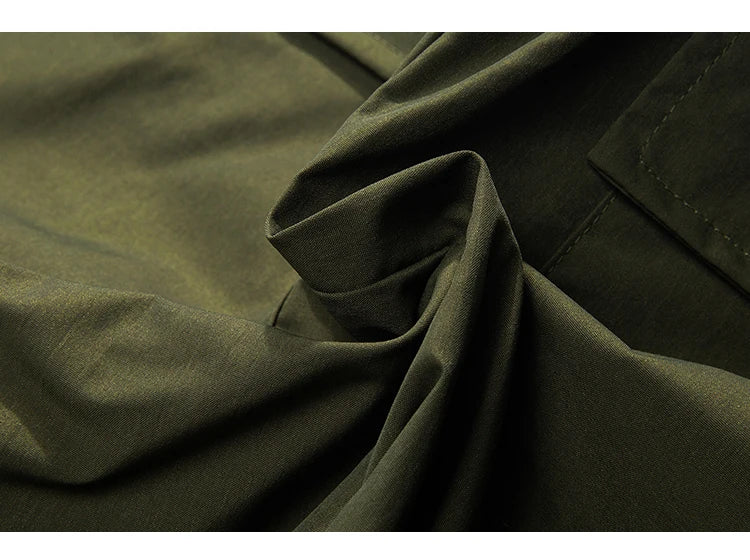 multi pocket mens wide leg straight cargo pants korean fashion track pants male casual loose mopping trousers four seasons unique cargo style 1030