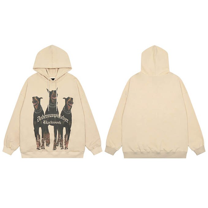 "Blood Hound" Unisex Men Women Streetwear Graphic Hoodie Daulet Apparel