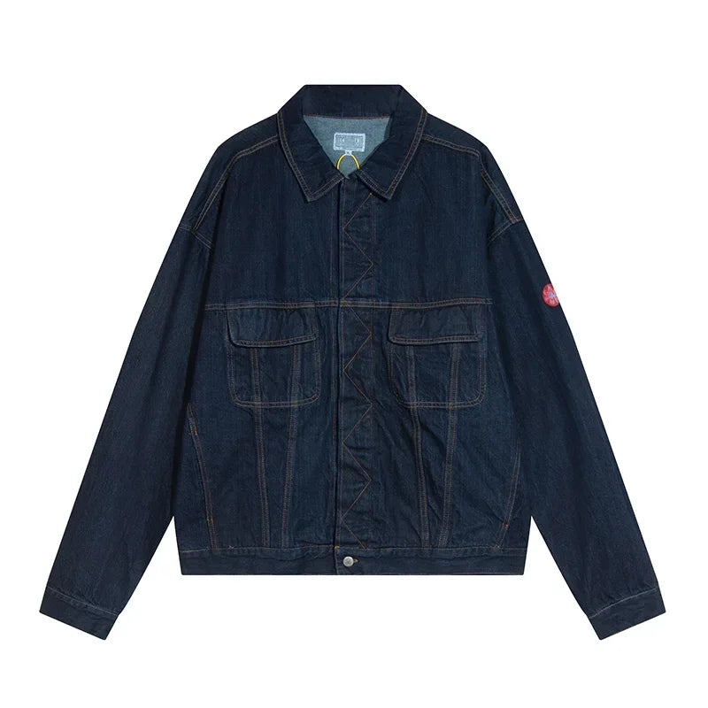 2024 new arrived cavempt outdoor denim jacket men woman best quality casual coat unique jeans style 5005