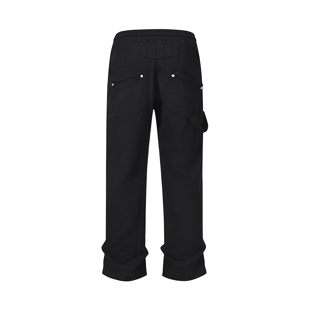 Streetwear Washed Vintage Solid Baggy Joggers Sweatpants Mens and Womens Straight Pocket Loose Casual Drawstring Trousers Street King Limited