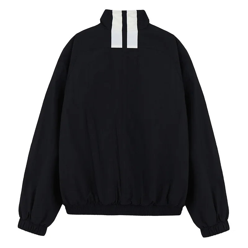 zipper jacket stand collar menswear bottoms