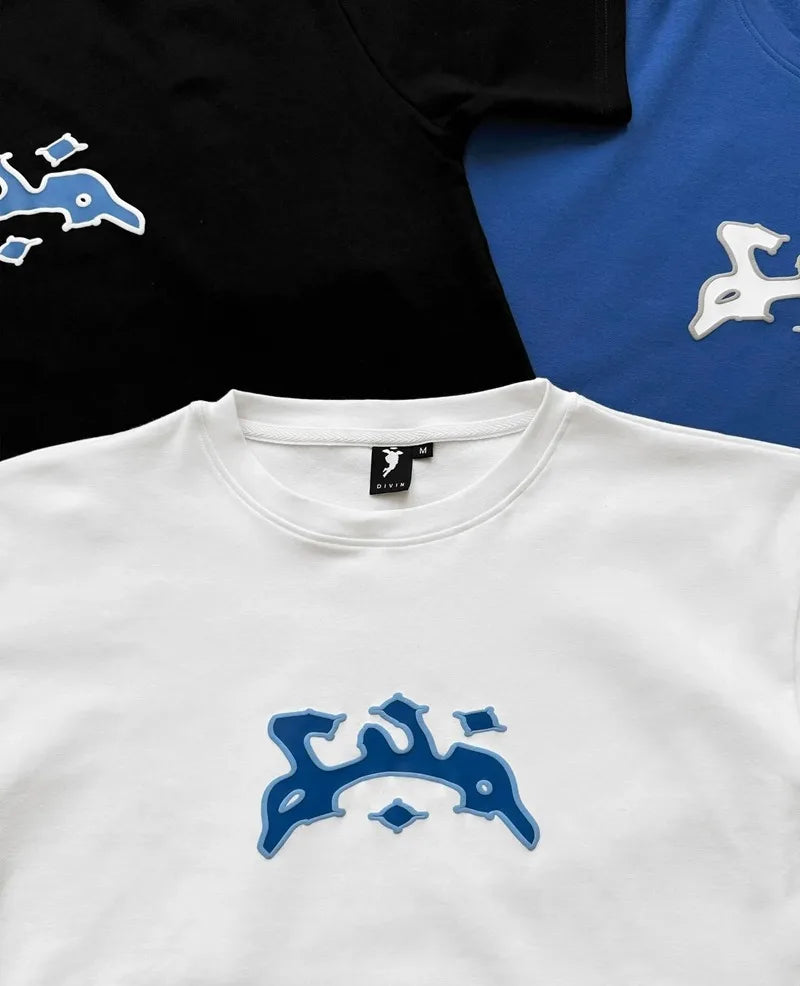 European and American Trendy Brand Personalized Letter Print Oversized Short-sleeved Men Y2k Street Retro Fashion T-shirts Women Street King Limited