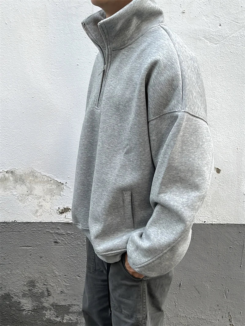 Vintage Layered Fashion Hoodie High-Street Favorite